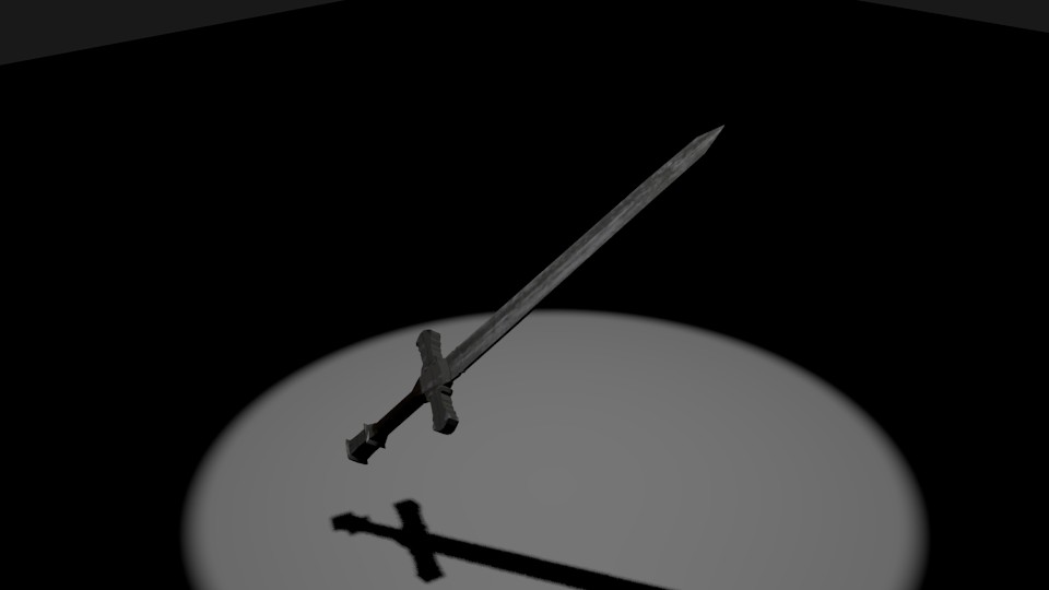 Low poly sword ( textured ) preview image 1